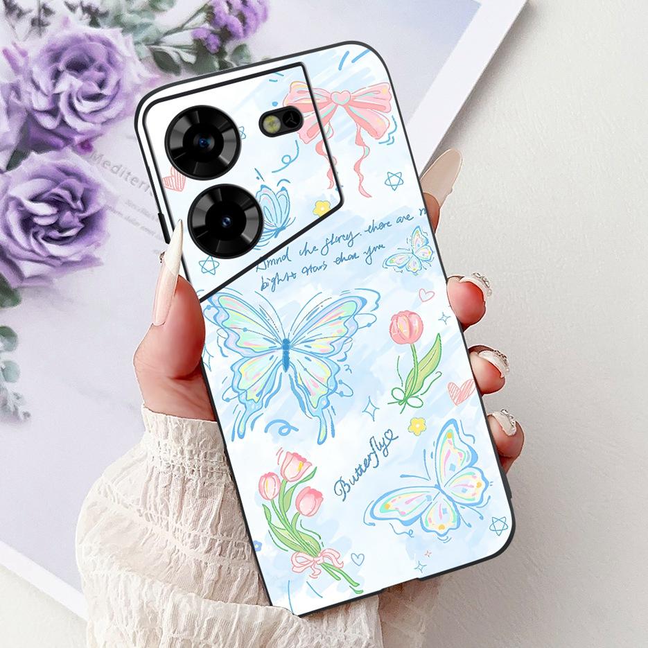 For Tecno Pova 5 Case LH7n Cute Fashion Pattern Cover Soft TPU Phone Cases For Tecno Pova 5 Pro LH8n Pova5 Pro Back Cover Bumper