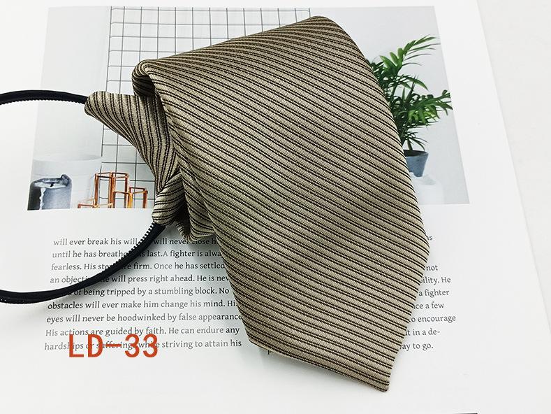 Мужской деловой галстук-молния, 8 см, в красную и черную полоску