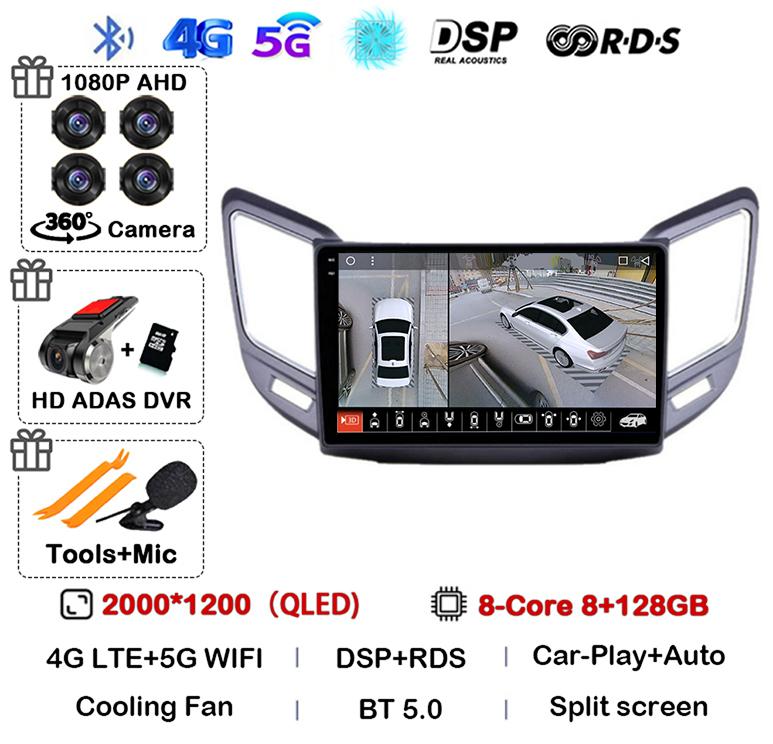 Android 14 Carplay Auto For Changan CS15 2016 2017 2018 2019 2020 Multimedia Car Radio Player WIFI+4G Stereo Touch Screen DSP