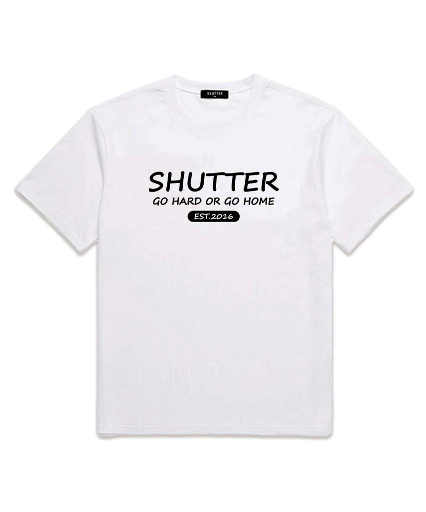SHIRTER Иди до конца или уходи домой Футболка с коротким рукавом (Ss010) белый