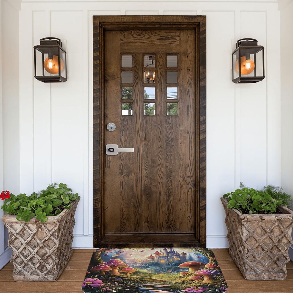 1 шт. Фэнтезийный лес Кухонный коврик Нескользящий коврик для двери Поп-дизайн Коврик для ванной Коврик для ванной Ковер для дома Раковина Прачечная Декорери