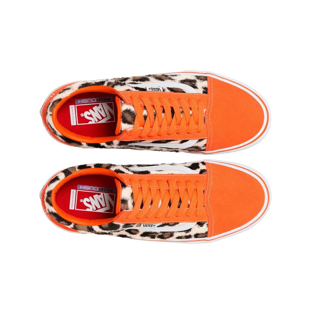 Supreme x Vans Skate Old Skool Леопардовая Коллекция - Оранжевые Мужские Кроссовки VN0A5FCBORA