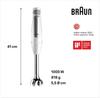 Погружной блендер Braun MQ 7000WH MultiQuick 7