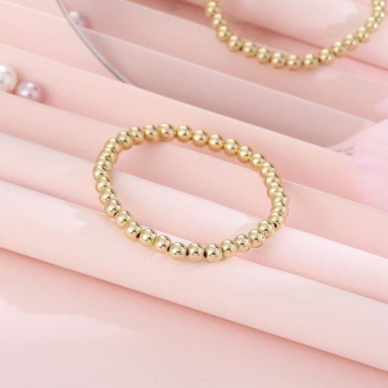 Simple Elastic Bracelet Beads Men Women Beads Bangle Party Jewelry Gift Daily Outfit