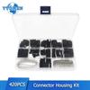420PCS Dupont Connector 2.54mm Dupont Wire Jumper Pin Header Housing Kit Male Crimp Pins+Female Pin Connector Terminal with Box
