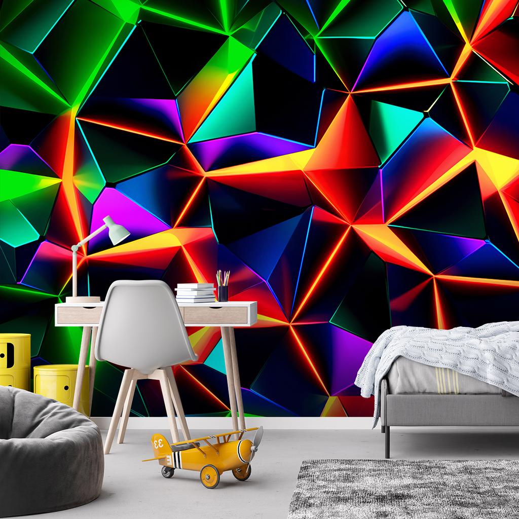 Wallpaper Geometric abstraction 3D