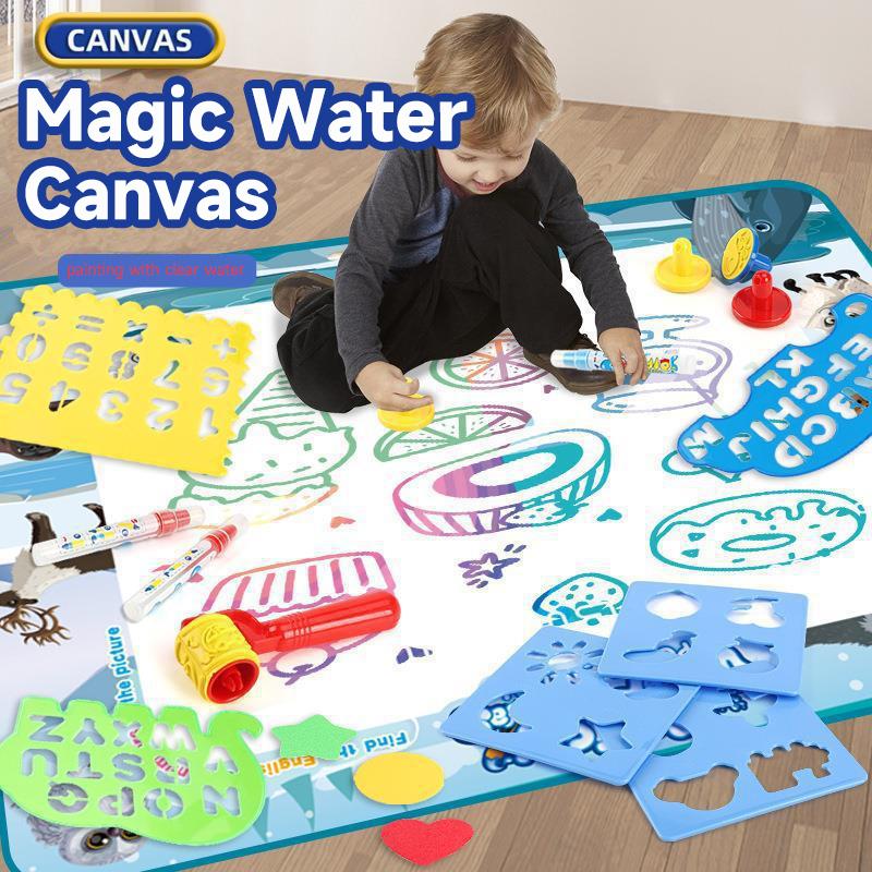 Коврик для рисования Magic Water, раскрашивающий коврик для рисования, впитывающий воду коврик для рисования, многоразовые волшебные ручки, доска для рисования, развивающие игрушки