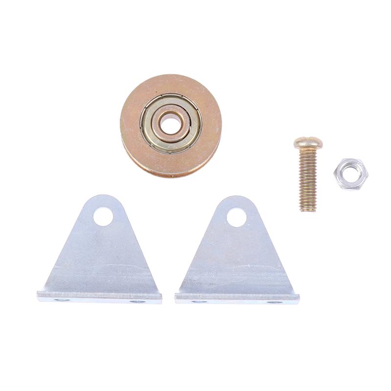 1 комплект кронштейна шкива троса фиксированный ролик над линией подвесное колесо направляющее колесо