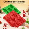 Рождественские силиконовые формы для выпечки Рождественская елка Пряничный человечек Форма Санты Форма для торта Шоколадная форма для мусса Антипригарные инструменты для праздника DIY