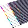 12/24/36Colors Fine Point Markers Colored Drawing Pens for Journal Planner Writing Note Taking Agenda Coloring Pen Set 0.4mm Tip