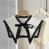 Shawl Fake Collars for Women Detachable Lapel Shirt Bowknots Scarf Girls Summer Dress False Collar Neckwear Cape Corbatas