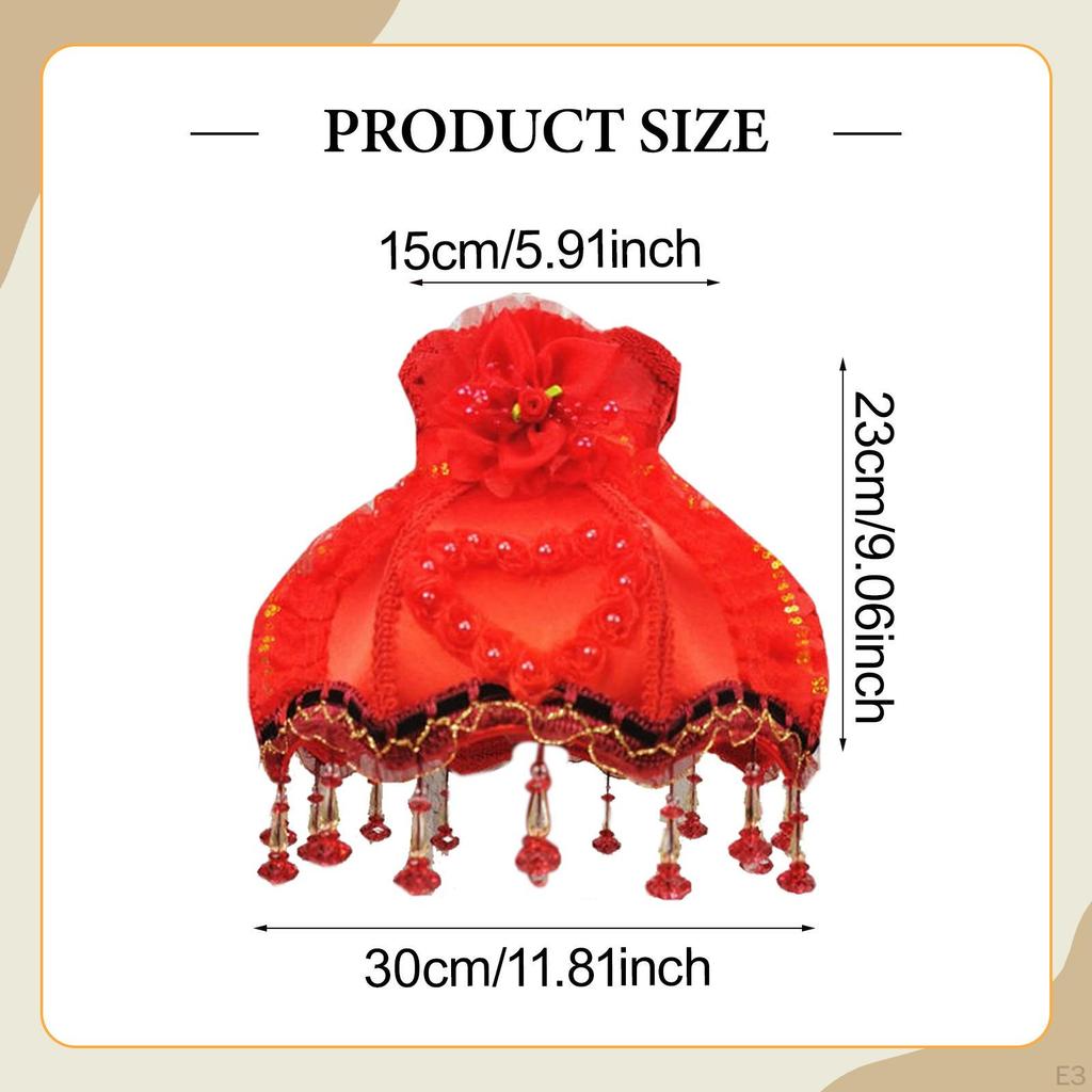 Бахрома Абажур Абажур Тканевое Искусство Винтаж Бисер Кружево для Гостиной Ресторана Дома