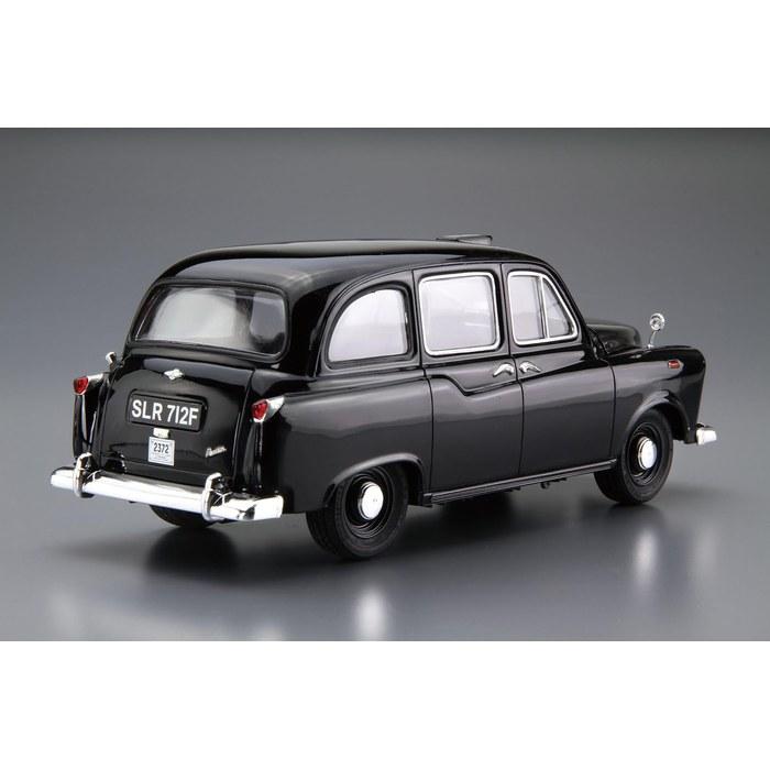 Aoshima The Modelcar FX-4 London Taxi '68 1/24 Scale Plastic Model Kit, Black