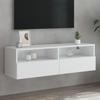 VidaXL Wall-mounted TV Cabinet White 100x30x30 Cm Engineered Wood 836882