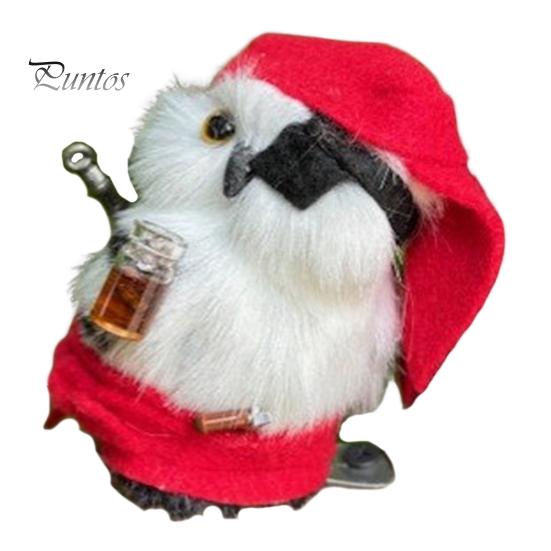 Деревянная фигурка совы, мини-магнитная плюшевая сова, дикая природа, птица, животное, статуэтка для детей, рождественский подарок на День благодарения