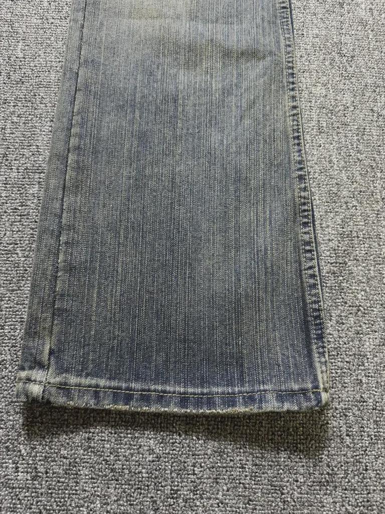 Джинсы-клеш Essential Haute Couture Bootcut из потертого бамбукового хлопка