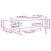 White Coffee Table with Drawers 95 x 55 x 31 cm Engineered Wood