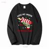 kiss Me Under The Missile Toad T Shirt Funny Xmas Frog Santa Meme Vintage Winter vintage Washed Casual Versatile