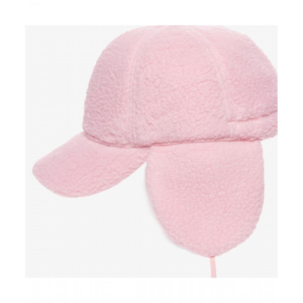 Lacoste Женская флисовая шапка-ушанка [лососево-розовый]