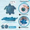 1/2Pcs Turtle Hot Tub Scum Absorber with Suction Cup Reusable Spa Hot Tub Cleaner Swimming Pool Floating Oil Absorbing Filtering Scum Sponge