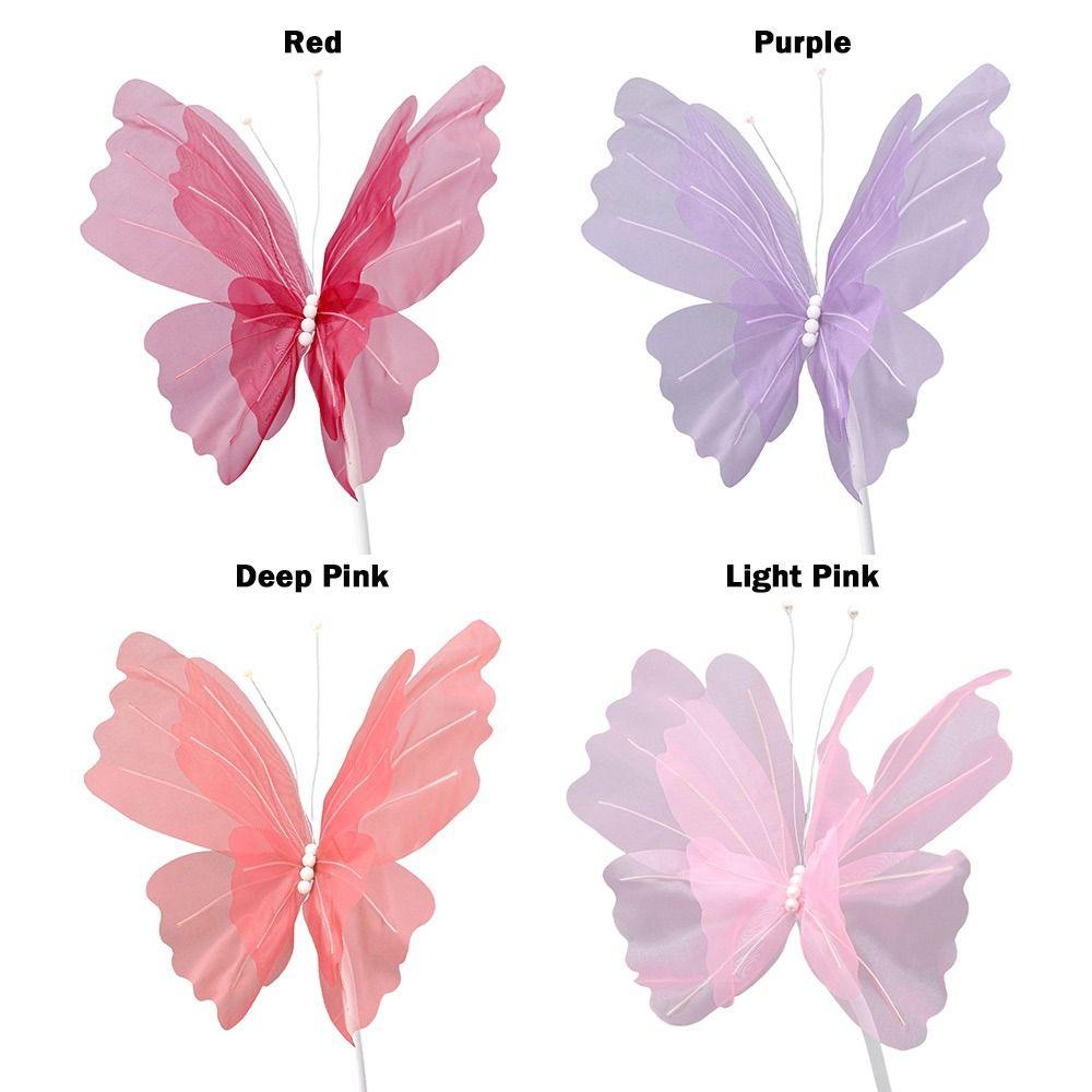 48 см Большая Имитация Бабочки Полый Дизайн 3D Эффект Подвесная Бабочка Материал: Марля Большой Размер 3D Бабочка Декор для Торгового Центра