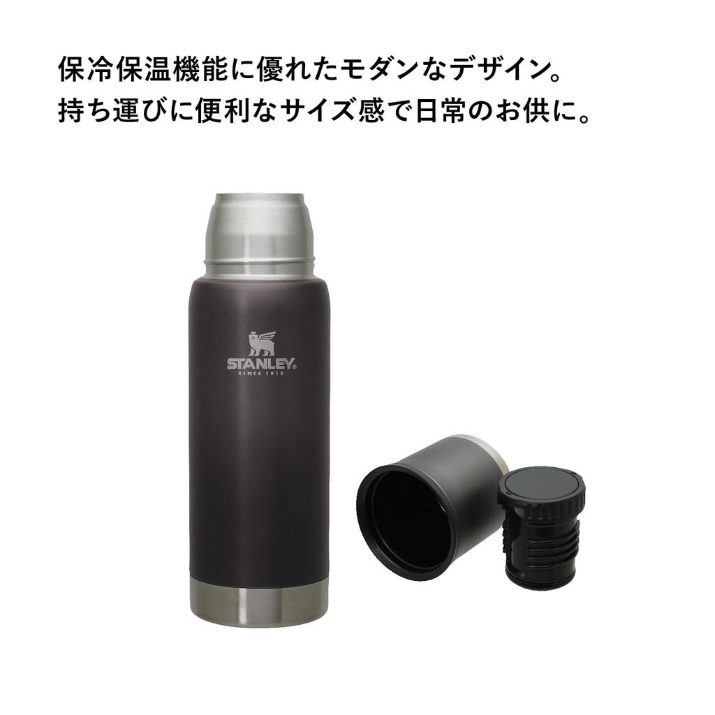 STANLEY Vacuum Adventure Bottle Charcoal Gray Vacuum Insulated Water Bottle Thermal Insulation Stainless Steel Bottle Water Bottle Gift Outdoor
