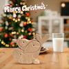 Personalised Family Elephant Wood Bear Rabbits DIY Family Name Heart Puzzle Craft Figurine Desktop Table Ornament Decoration