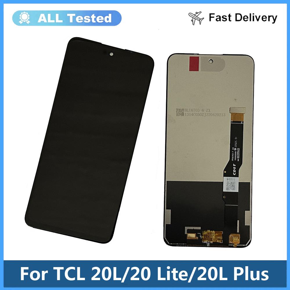 LCD Screen and Digitizer Full Assembly For TCL 20L Plus TCL 20 Lite Plus T775H T775B