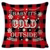 Christmas Pillow Case Christmas Light Luxury High-end Pillow Family Bed Pillow Case Home Cushion Bed Pillow