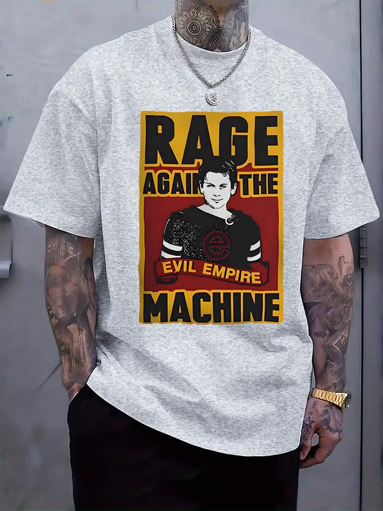 Rage Against the Evil Empire Graphic Tshirt - White Casua...