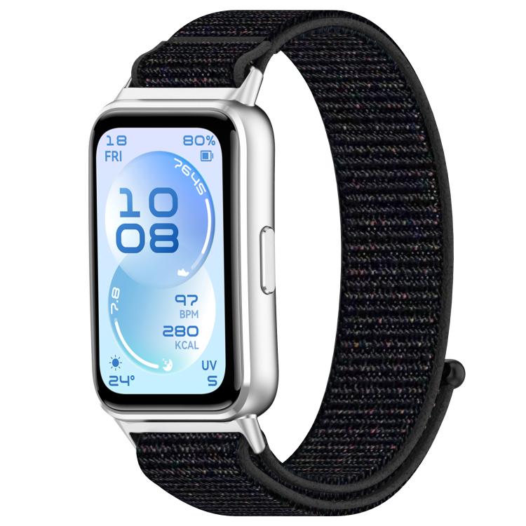 Nylon Hook And Loop Fastener Watch Band for Huawei Band 11 / Band 11 Pro, Adjustable Replacement Strap
