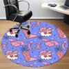 1pc Cowboy Halloween Office Round Area Rug, Under Office Chairs Bedroom Living Room Home Decor, Room Deco