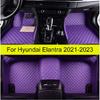 Автомобильные коврики для Hyundai Elantra Аксессуары для интерьера автомобиля 100% соответствие Кожаные ковры Водонепроницаемые подкладки под ноги