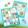 Flip Tic-Tac-Toe Table Game Tictactoe Animal Matching Board Game  Parent-Child Interaction
