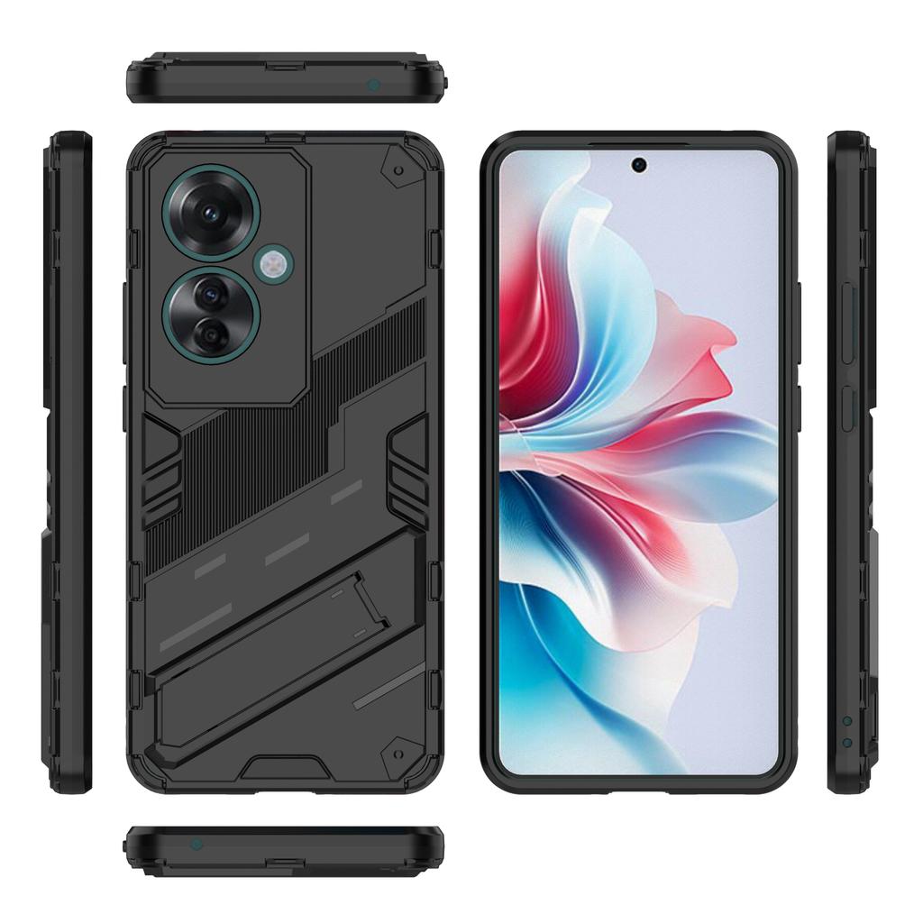 Для Oppo Reno11 F 5G Kickstand Case PC+TPU противоударный гибридный чехол для телефона
