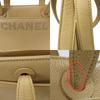 Used CHANEL Handbag logo Caviarskin beige 5th