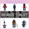 Titan Sound Man Keychain Pendant Wholesale Cross-border Toilet Man Surveillance Tv Man Game Decoration