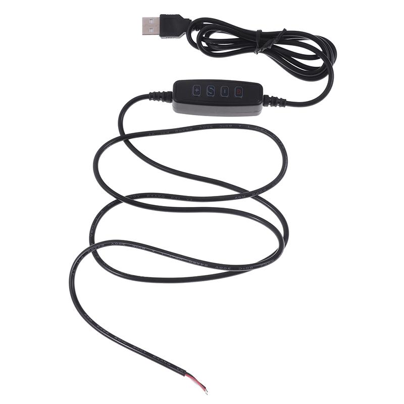 Usb Power Cord Multi-Function Switch Controller Usb Stepless Dimming 10-Speed Switch Line Three-Tone Light
