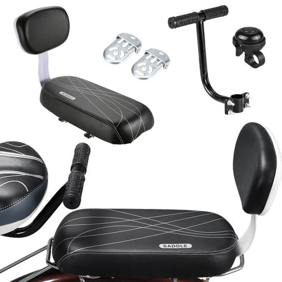 Yousheng Подушка на заднее сиденье велосипеда, подлокотник для велосипеда, подставка для ног, поручни, набор педалей, детское защитное сиденье для велосипеда для электрических складных велосипедов