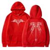 2025 popular wing print hoodie men's long sleeved fashionable sportswear unisex fashionable new street clothing casual