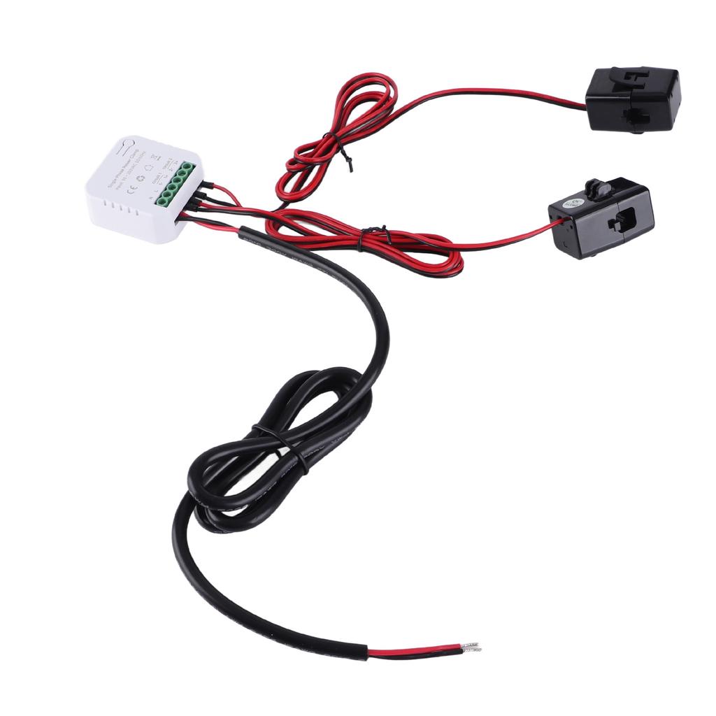 Однофазный счетчик электроэнергии WiFi с зажимом для измерения потребляемой мощности для Tuya 90‑250 В переменного тока