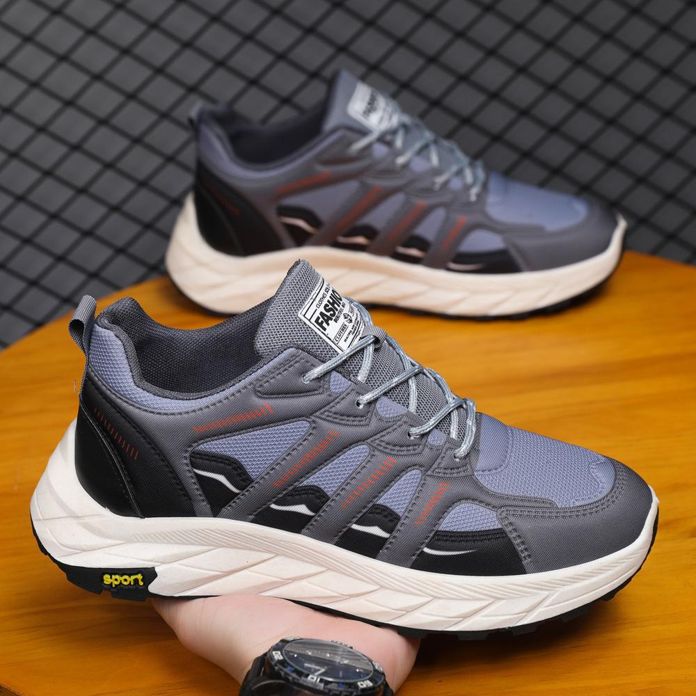 Casual Shoes Men's Shoes Single Shoes Spring and Autumn Mesh Shoes Breathable Fashion Sports Shoes Running Platform Men's Trendy Shoes W-106
