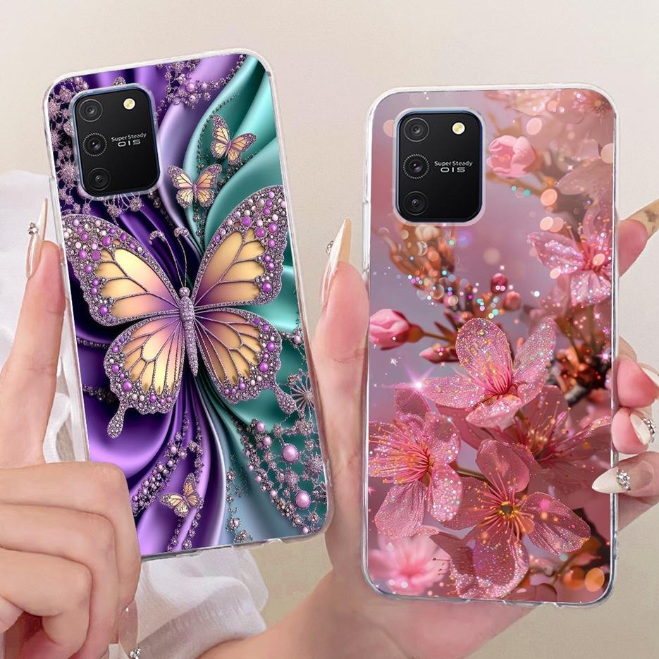 Чехол для Samsung Galaxy S10 Lite SM-G770F, Роскошный чехол с рисунком «Дерево и бабочки», Мягкий силиконовый чехол для телефона, Сумки для Samsung S10 Lite