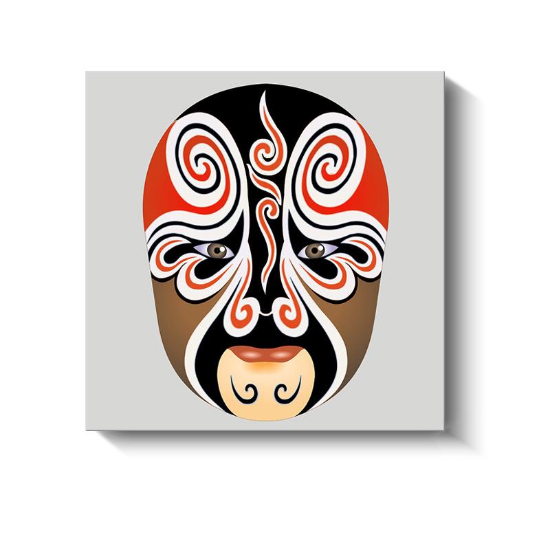 Новые китайские декоративные картины Сычуаньская опера Пекинская опера Маски Холст Плакаты и принты для украшения гостиной