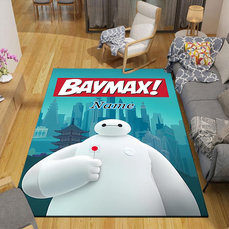 Custom 1Pc Baymax Adventure Cityscape Rug Office Carpet Indoor Outdoor Entrance Doormat Nonslip Soft And Comfortable Living Room D9165