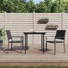 VidaXL 3-piece Garden Dining Set Braided Resin Steel, Dining Set, Dining Set 3187003