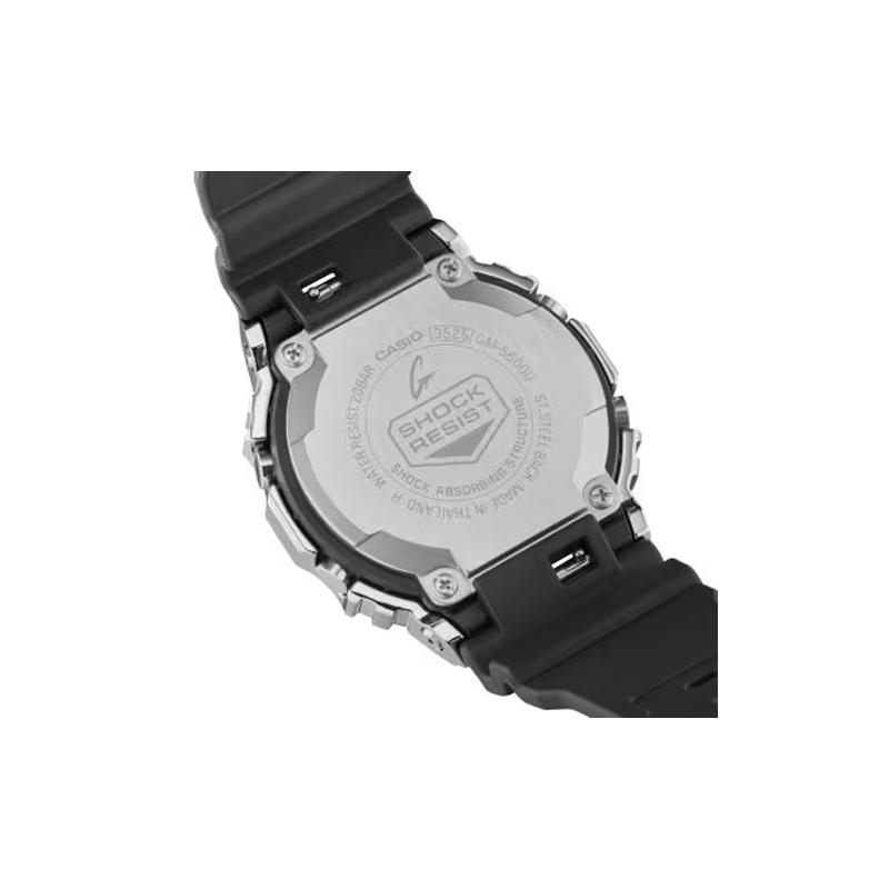 Casio Водонепроницаемые кварцевые часы на полимерном ремешке Унисекс Часы Черные GM-5600U-1