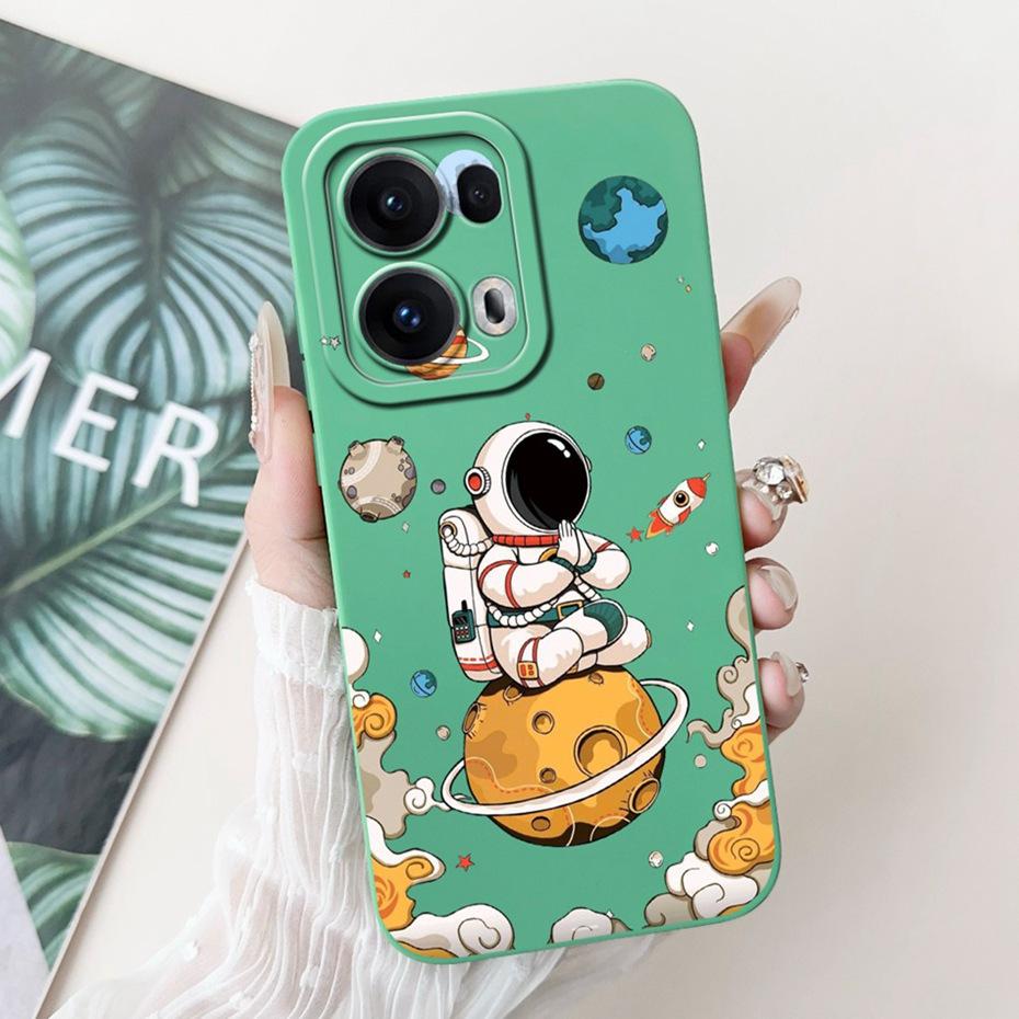 Мультяшный чехол для телефона OPPO Reno13 Pro / Reno13 / Reno13 F 4G 5G Конфетный цвет Мягкий силиконовый задний чехол для Oppo Reno 13 13F 13Pro