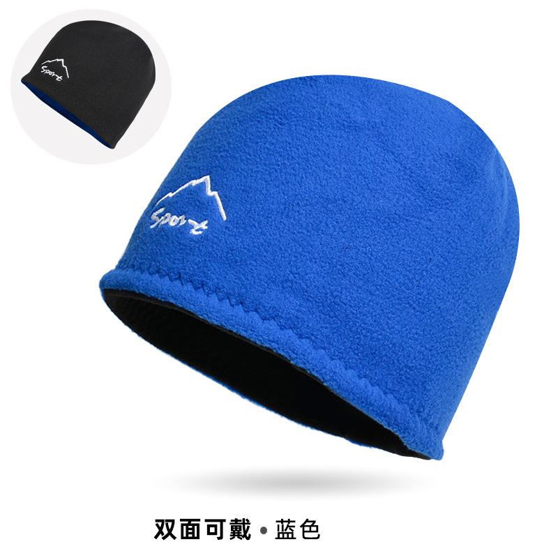 Новая зимняя холодная лыжная шапка мужская уличная шапка Baotou флисовая двухсторонняя ветрозащитная теплая шапка