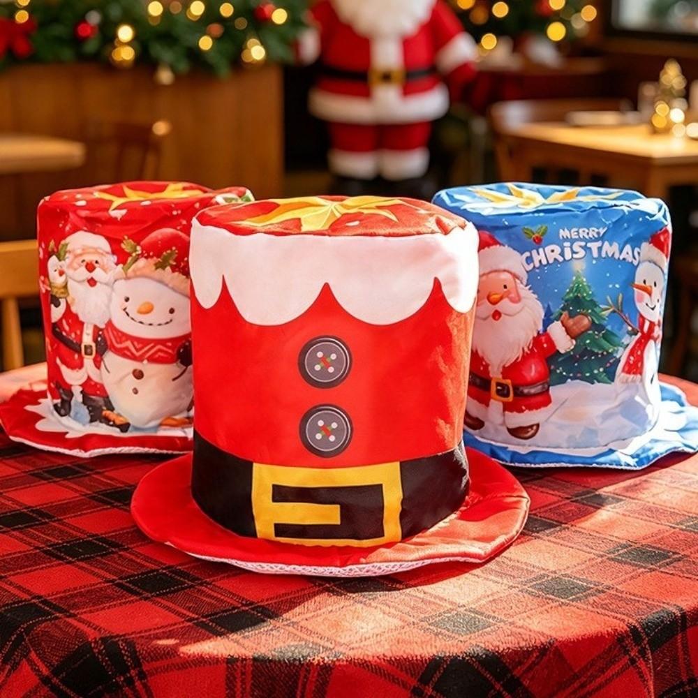 Funny Santa Claus Hat Soft Xmas Photo Hat Fashion Christmas Bucket Hats  Christmas